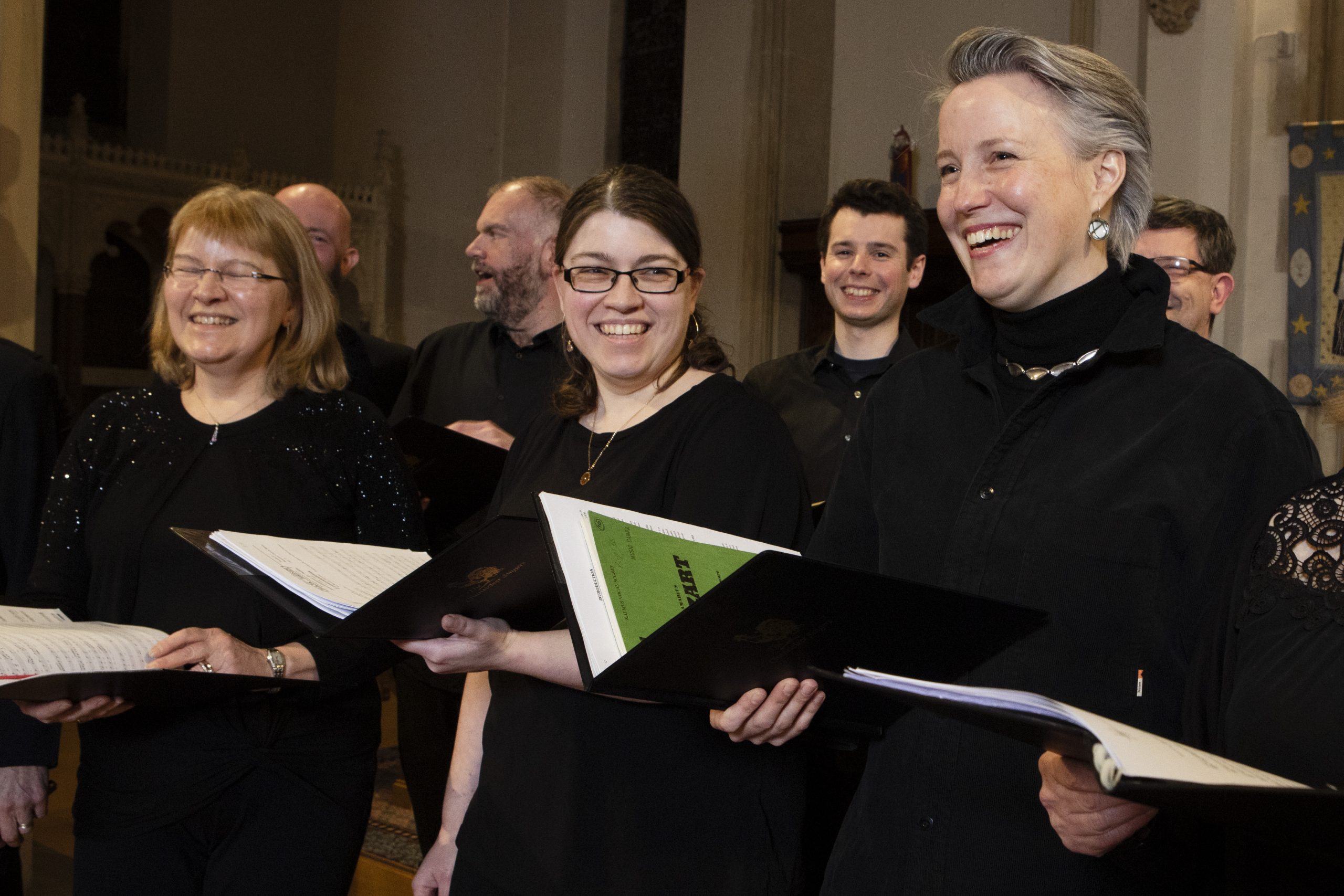 The choir in rehearsal